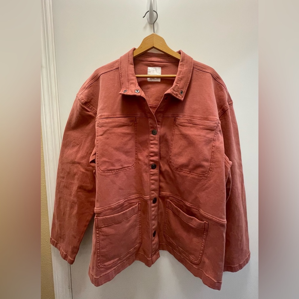 LC Lauren Conrad terracotta/coral Utility Jacket / XXLarge